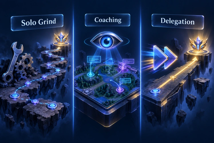 When to Grind, Coach, or Delegate