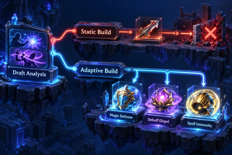Failing to Adapt Item Builds to the Matchup